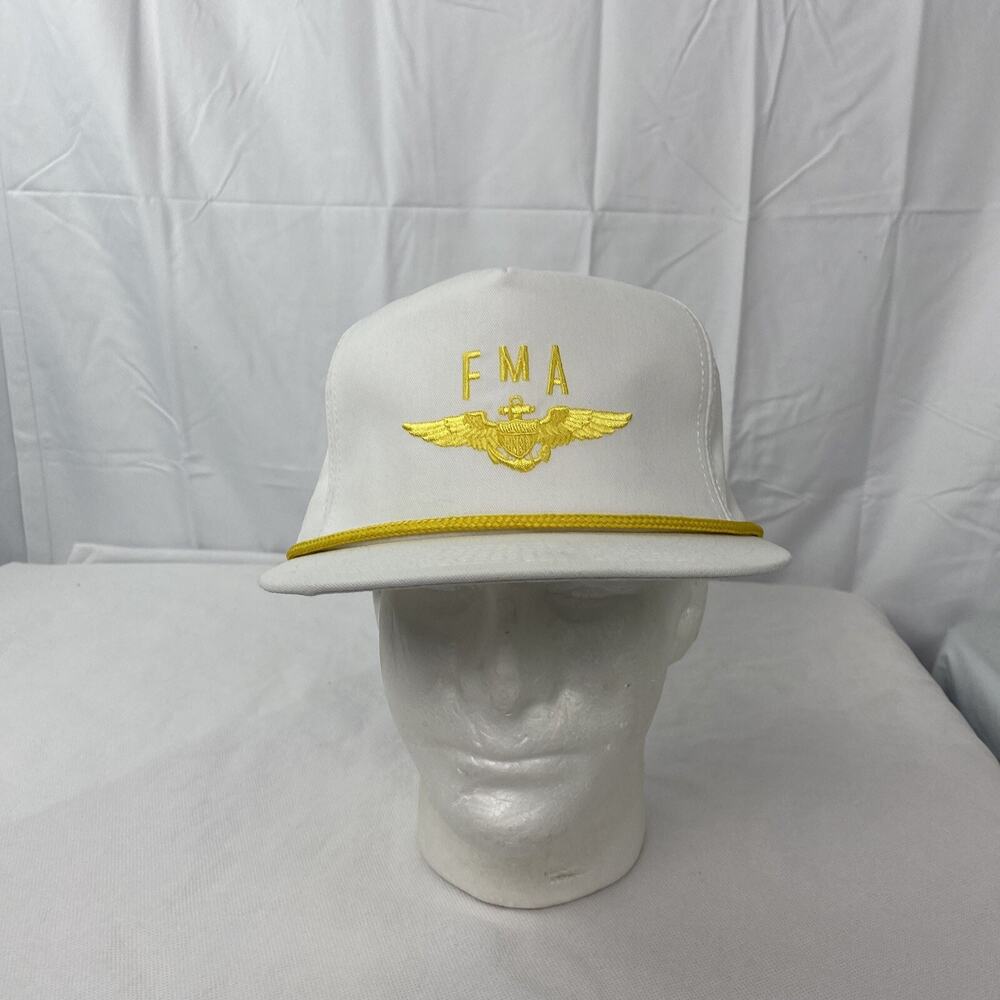 Naval FMA Hat Cap Adjustable One Size White